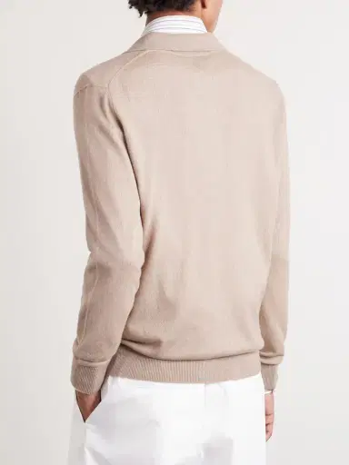 PIACENZA 1733 SIlk and Cashmere-Blend Polo Sweater - Men | Thumbnail 4 PIACENZA 1733 SIlk and Cashmere-Blend Polo Sweater - Men | Thumbnail 4