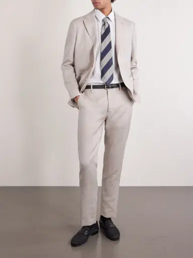 Canali Pinstriped Cotton Shirt - Men | Thumbnail 2