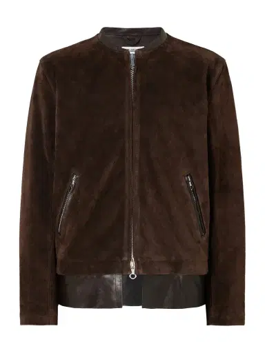 Our Legacy Drift Leather-Trimmed Suede Jacket - Men | Thumbnail 1