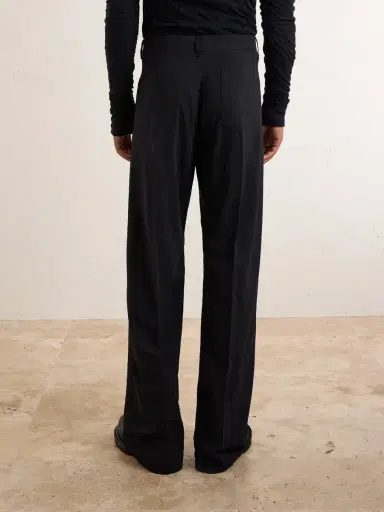 Rick Owens Geth Straight-Leg Virgin Wool Trousers - Men | Thumbnail 4 Rick Owens Geth Straight-Leg Virgin Wool Trousers - Men | Thumbnail 4