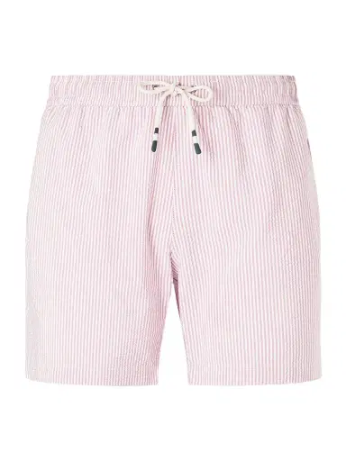 Hartford Straight-Leg Mid-Length Striped Seersucker Swim Shorts - Men | Thumbnail 1