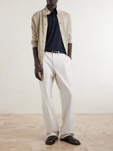 Slowear Cotton and Silk-Blend Jersey Polo Shirt - Men | Thumbnail 2