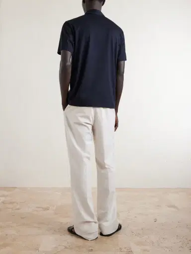 Slowear Cotton and Silk-Blend Jersey Polo Shirt - Men | Thumbnail 4