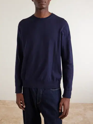 Loro Piana Ice Wish™ Sea Island Cotton Sweater - Men | Thumbnail 3