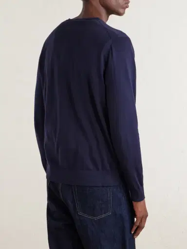 Loro Piana Ice Wish™ Sea Island Cotton Sweater - Men | Thumbnail 4