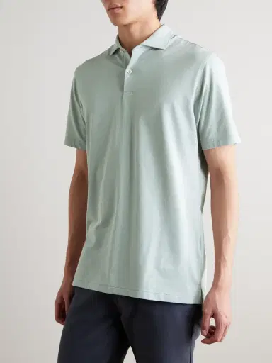 Peter Millar Albatross Pima Cotton-Blend Piqué Polo Shirt - Men | Thumbnail 3 Peter Millar Albatross Pima Cotton-Blend Piqué Polo Shirt - Men | Thumbnail 3
