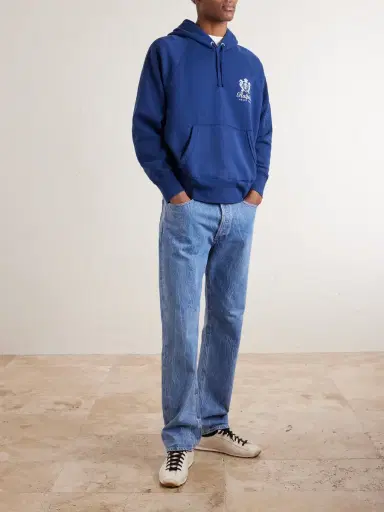 Polo Ralph Lauren Logo-Print Cotton-Blend Jersey Hoodie - Men | Thumbnail 2