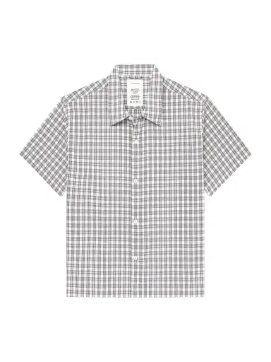mfpen Holiday Checked Textured Cotton-Blend Shirt - Men | Thumbnail 1 mfpen Holiday Checked Textured Cotton-Blend Shirt - Men | Thumbnail 1