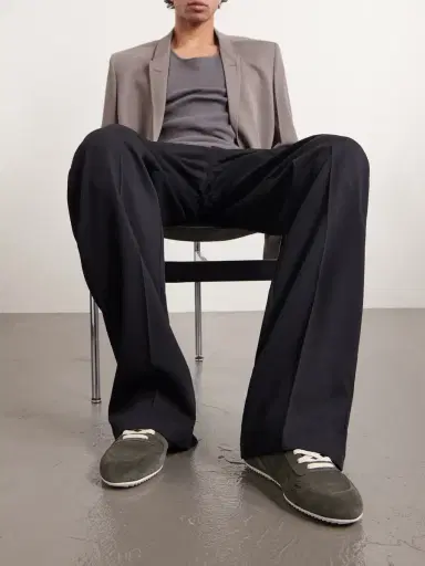 Rick Owens Minimal Suede Sneakers - Men | Thumbnail 2