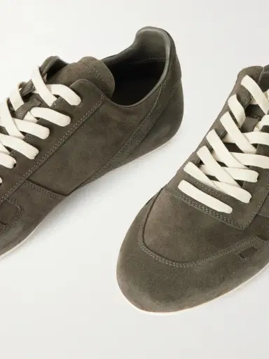 Rick Owens Minimal Suede Sneakers - Men | Thumbnail 5