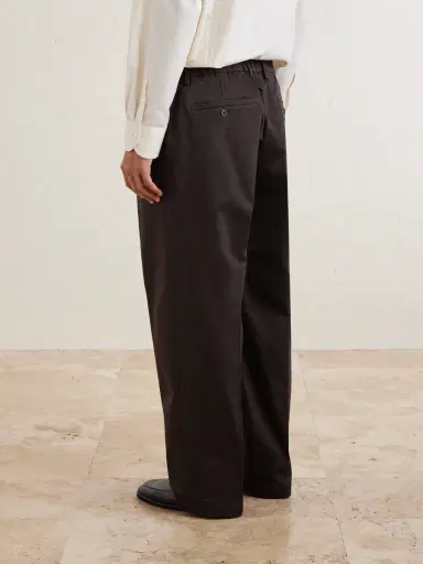 NN07 Kay 1420 Wide-Leg Pleated Organic Cotton-Blend Twill Trousers - Men | Thumbnail 4