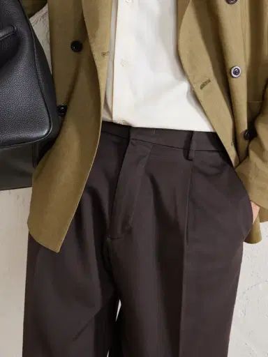 NN07 Kay 1420 Wide-Leg Pleated Organic Cotton-Blend Twill Trousers - Men | Thumbnail 5