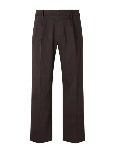 NN07 Kay 1420 Wide-Leg Pleated Organic Cotton-Blend Twill Trousers - Men | Thumbnail 1