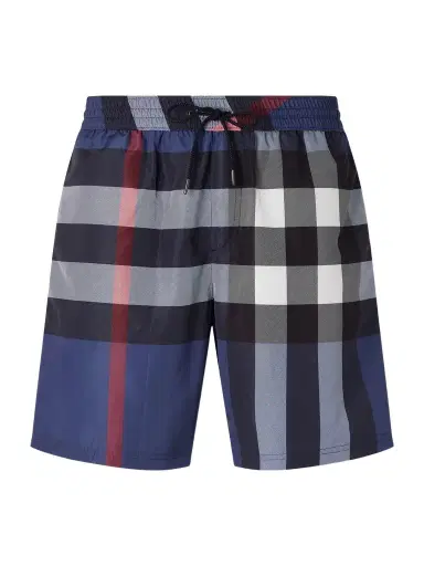 Burberry Straight-Leg Mid-Length Checked Swim Shorts - Men | Thumbnail 1 Burberry Straight-Leg Mid-Length Checked Swim Shorts - Men | Thumbnail 1