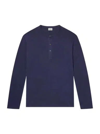Hartford Garment-Dyed Lyocell and Cotton-Blend Jersey Henley Shirt - Men | Thumbnail 1 Hartford Garment-Dyed Lyocell and Cotton-Blend Jersey Henley Shirt - Men | Thumbnail 1