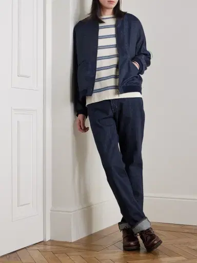Blue Blue Japan Satin-Jacquard Bomber Jacket - Men | Thumbnail 2