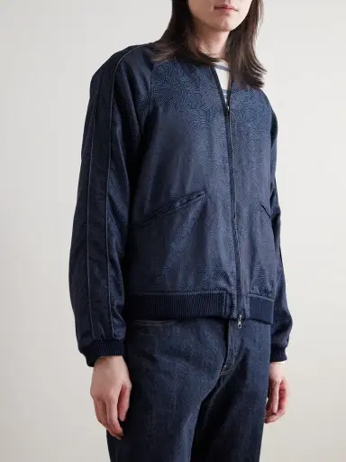 Blue Blue Japan Satin-Jacquard Bomber Jacket - Men | Thumbnail 3