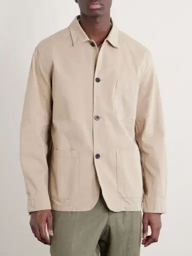 Portuguese Flannel Cotton-Twill Chore Jacket - Men | Thumbnail 3 Portuguese Flannel Cotton-Twill Chore Jacket - Men | Thumbnail 3