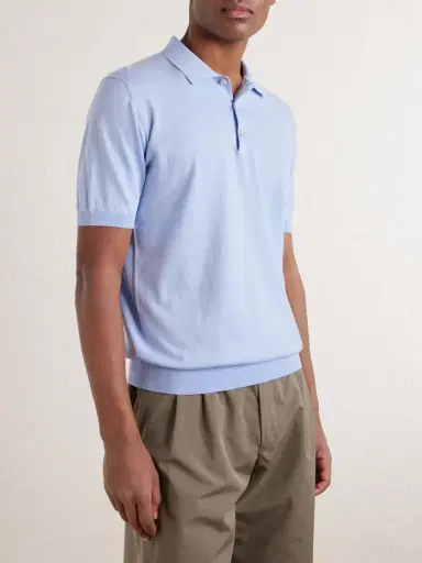 PIACENZA 1733 Cotton Polo Shirt - Men | Thumbnail 3