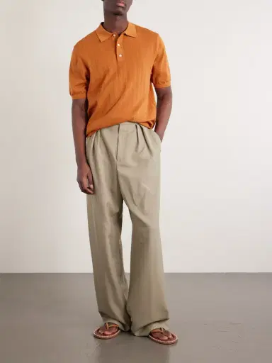 Hartford Pointelle-Knit Cotton Polo Shirt - Men | Thumbnail 2 Hartford Pointelle-Knit Cotton Polo Shirt - Men | Thumbnail 2