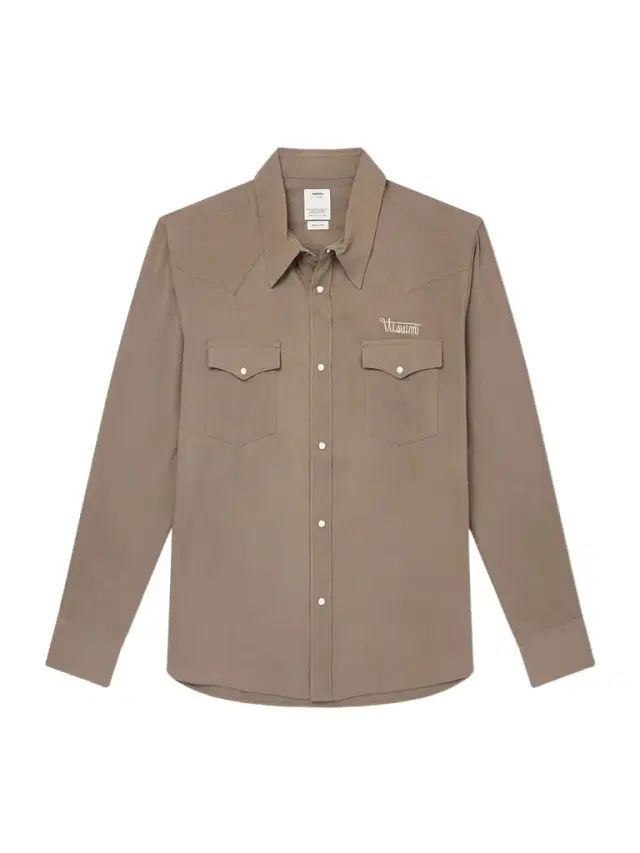 Four Corners Logo-Embroidered Canvas Western Shirt - Men