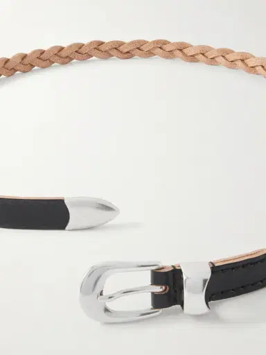 Our Legacy 2cm Braided Leather Belt - Men | Thumbnail 3