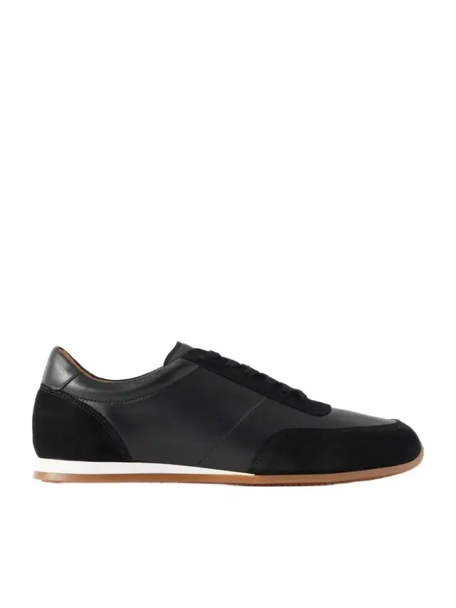 MR P. Suede-Trimmed Leather Sneakers - Men