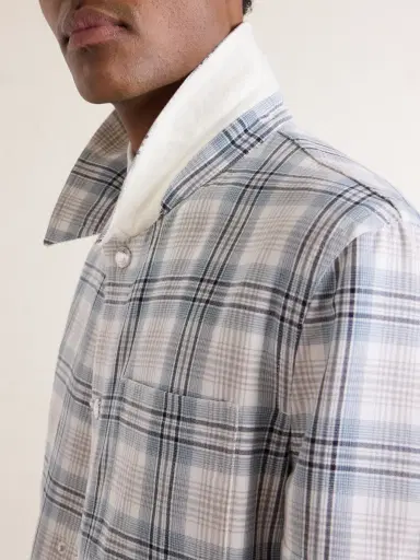 Thom Browne Checked Cotton-Blend Crepe Overshirt - Men | Thumbnail 5 Thom Browne Checked Cotton-Blend Crepe Overshirt - Men | Thumbnail 5