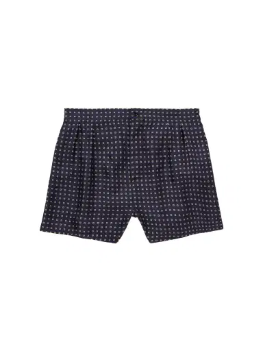 Saint Laurent Straight-Leg Printed Silk-Twill Shorts - Men | Thumbnail 1