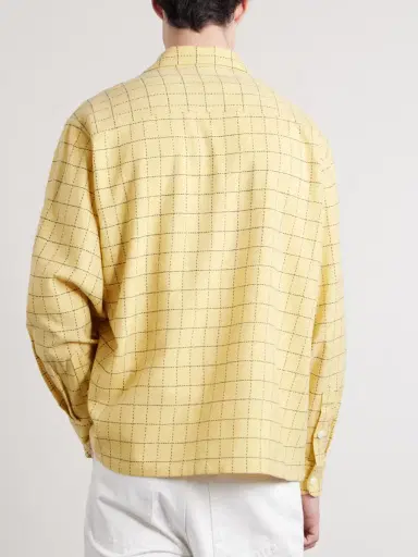 Visvim Carrow Convertible-Collar Checked Wool Shirt - Men | Thumbnail 4 Visvim Carrow Convertible-Collar Checked Wool Shirt - Men | Thumbnail 4