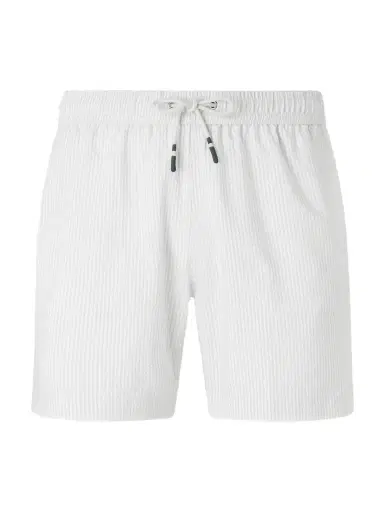 Hartford Straight-Leg Mid-Length Striped Seersucker Swim Shorts - Men | Thumbnail 1
