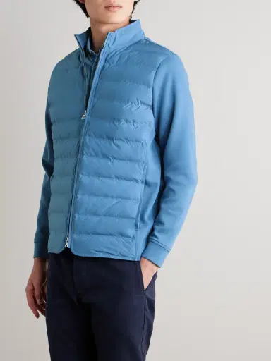 Peter Millar Winsome Hybrid Quilted Shell and Piqué Jacket - Men | Thumbnail 3