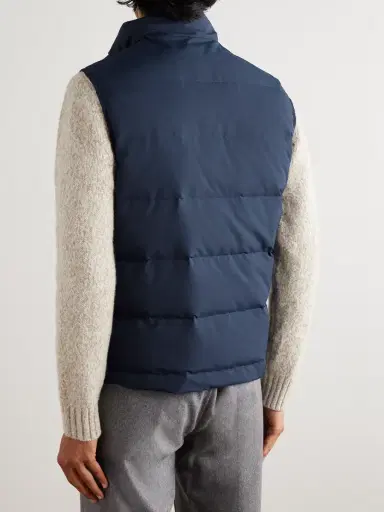 ELEVENTY Quilted Tech Wool-Blend Down Gilet - Men | Thumbnail 4