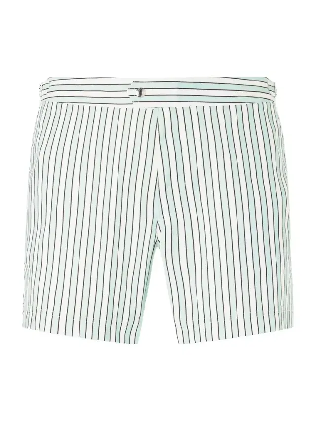 Tom Ford Straight-Leg Short-Length Striped Swim Shorts - Men