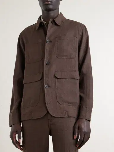 MR P. Linen Overshirt - Men | Thumbnail 3