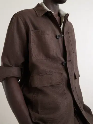 MR P. Linen Overshirt - Men | Thumbnail 5