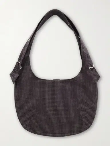 mfpen Eyelet Checked Cotton and Linen-Blend Canvas Shoulder Bag - Men | Thumbnail 4