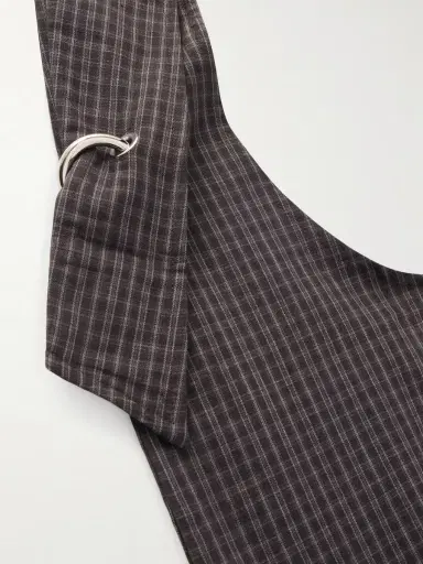 mfpen Eyelet Checked Cotton and Linen-Blend Canvas Shoulder Bag - Men | Thumbnail 5