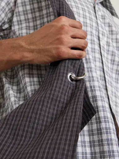 mfpen Eyelet Checked Cotton and Linen-Blend Canvas Shoulder Bag - Men | Thumbnail 6