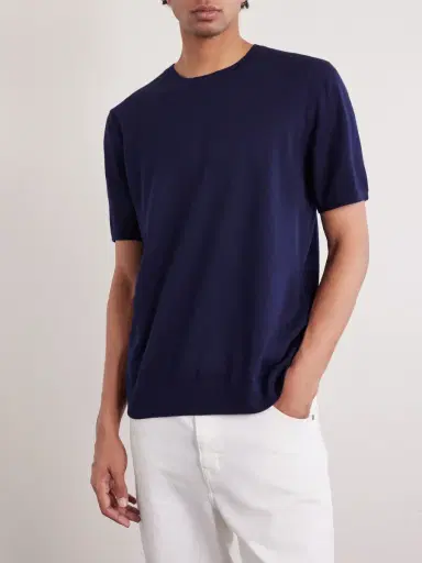 MR P. Organic Cotton and Cashmere-Blend T-Shirt - Men | Thumbnail 3 MR P. Organic Cotton and Cashmere-Blend T-Shirt - Men | Thumbnail 3