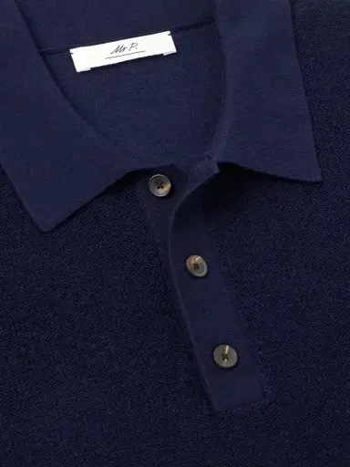 MR P. Organic Cotton and Cashmere-Blend Polo Shirt - Men | Thumbnail 6 MR P. Organic Cotton and Cashmere-Blend Polo Shirt - Men | Thumbnail 6