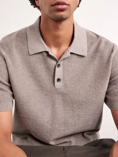 MR P. Organic Cotton and Cashmere-Blend Polo Shirt - Men | Thumbnail 5