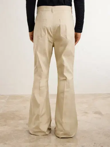 Rick Owens Bolan Bootcut Organic Cotton-Blend Trousers - Men | Thumbnail 4
