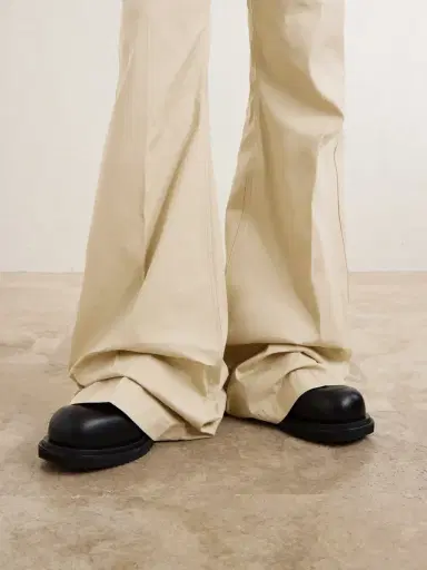 Rick Owens Bolan Bootcut Organic Cotton-Blend Trousers - Men | Thumbnail 5