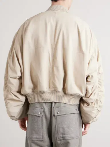Rick Owens Secchia Leather Bomber Jacket - Men | Thumbnail 4