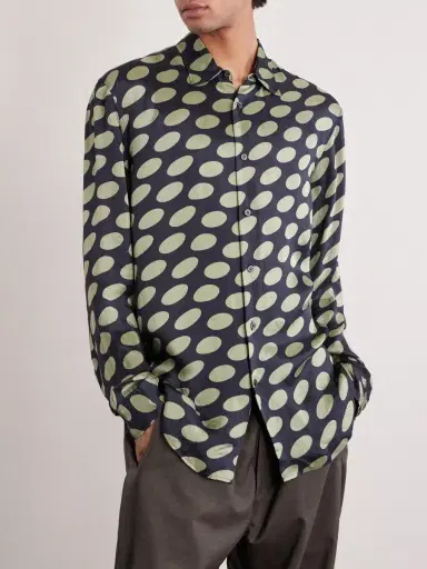 Dries Van Noten Printed Twill Shirt IT 48 | Thumbnail 3