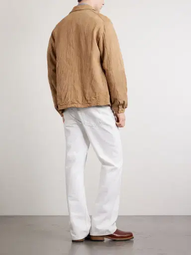 Visvim Travail Crinkled-Leather Blouson Jacket - Men | Thumbnail 4 Visvim Travail Crinkled-Leather Blouson Jacket - Men | Thumbnail 4