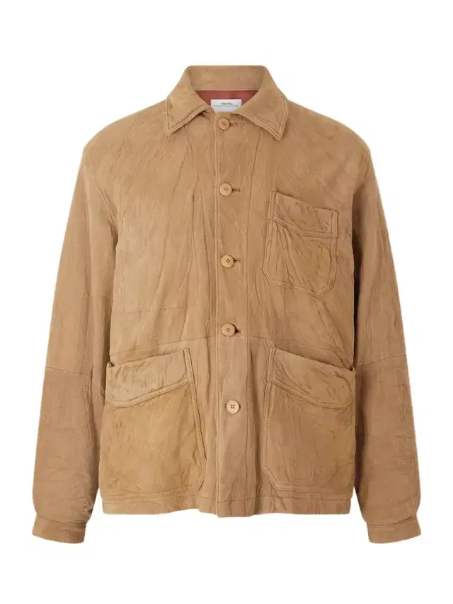 Travail Crinkled-Leather Blouson Jacket - Men