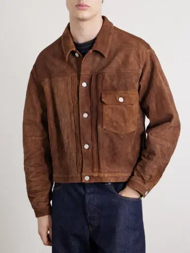 Visvim 102X Cropped Leather Jacket - Men | Thumbnail 3