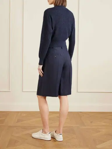 Brunello Cucinelli Embellished Cotton-blend Zip-up Cardigan | Thumbnail 3 Brunello Cucinelli Embellished Cotton-blend Zip-up Cardigan | Thumbnail 3